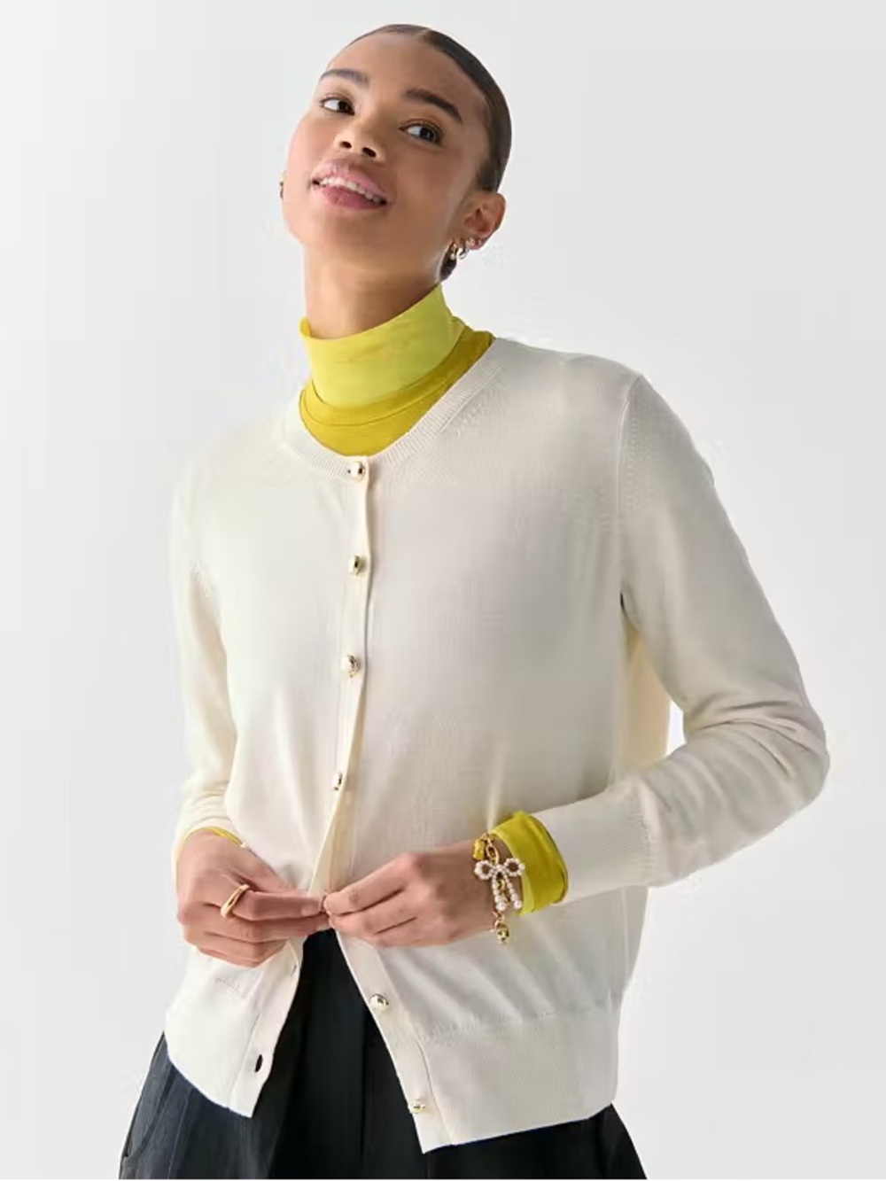 Nwt kate spade Spade Flower Button Lightweight Cardigan